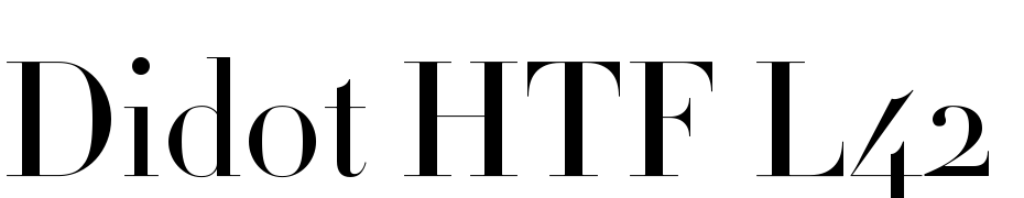 Didot HTF L42 Light cкачати шрифт безкоштовно